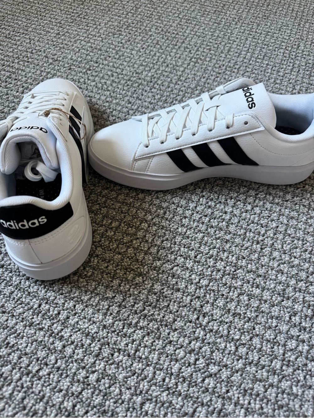 adidas Grand Court 2.0 Womens White/Black Casual Sneakers - Picture 5 of 5